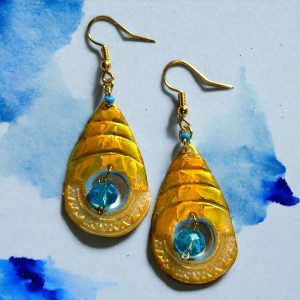 Blue and Gold Teardrop – Kék és arany csepp