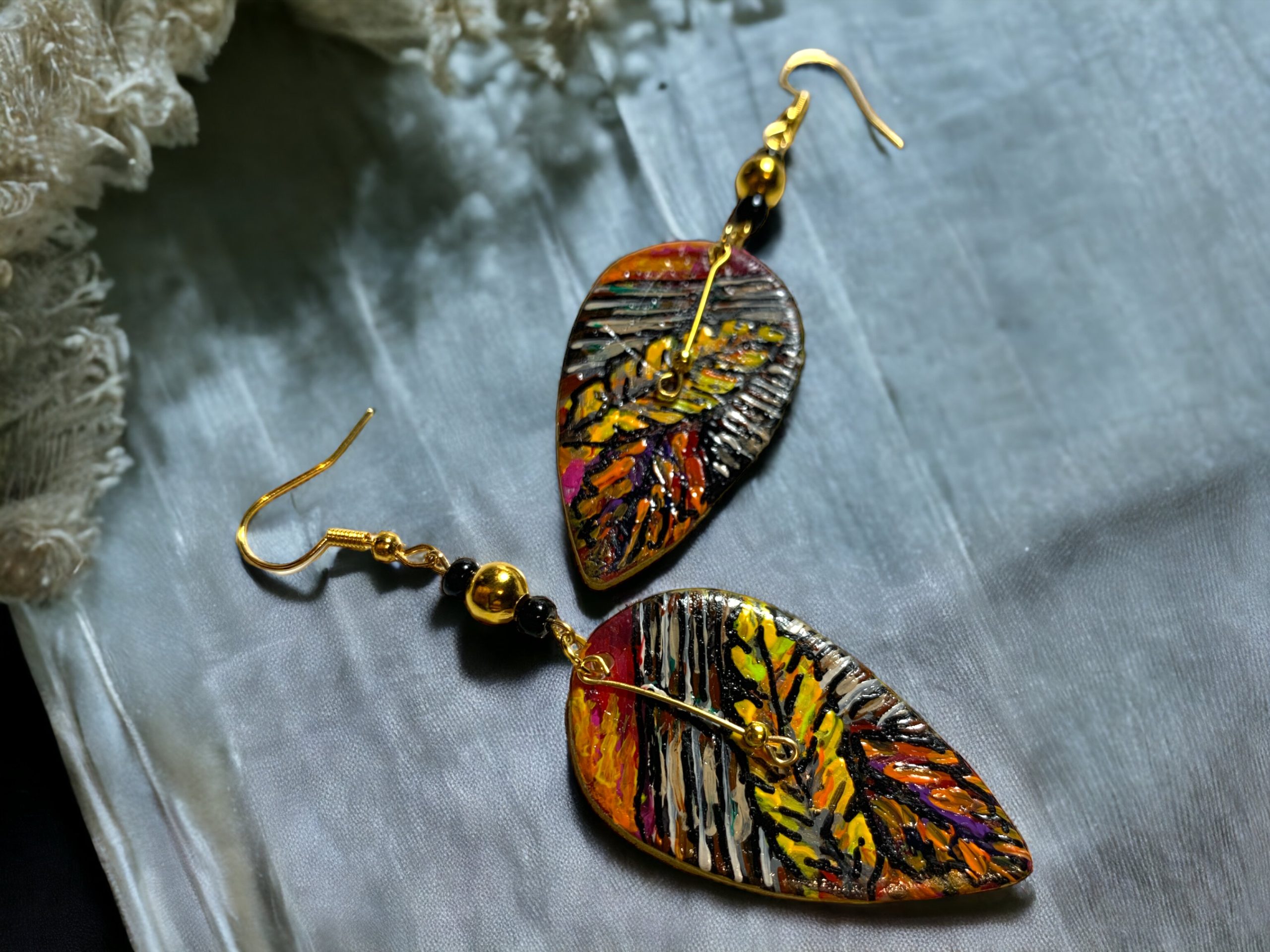 Handpainted Autumn Leaf - Image 2
