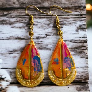 Orange and Gold Teardrop – Narancs és arany csepp