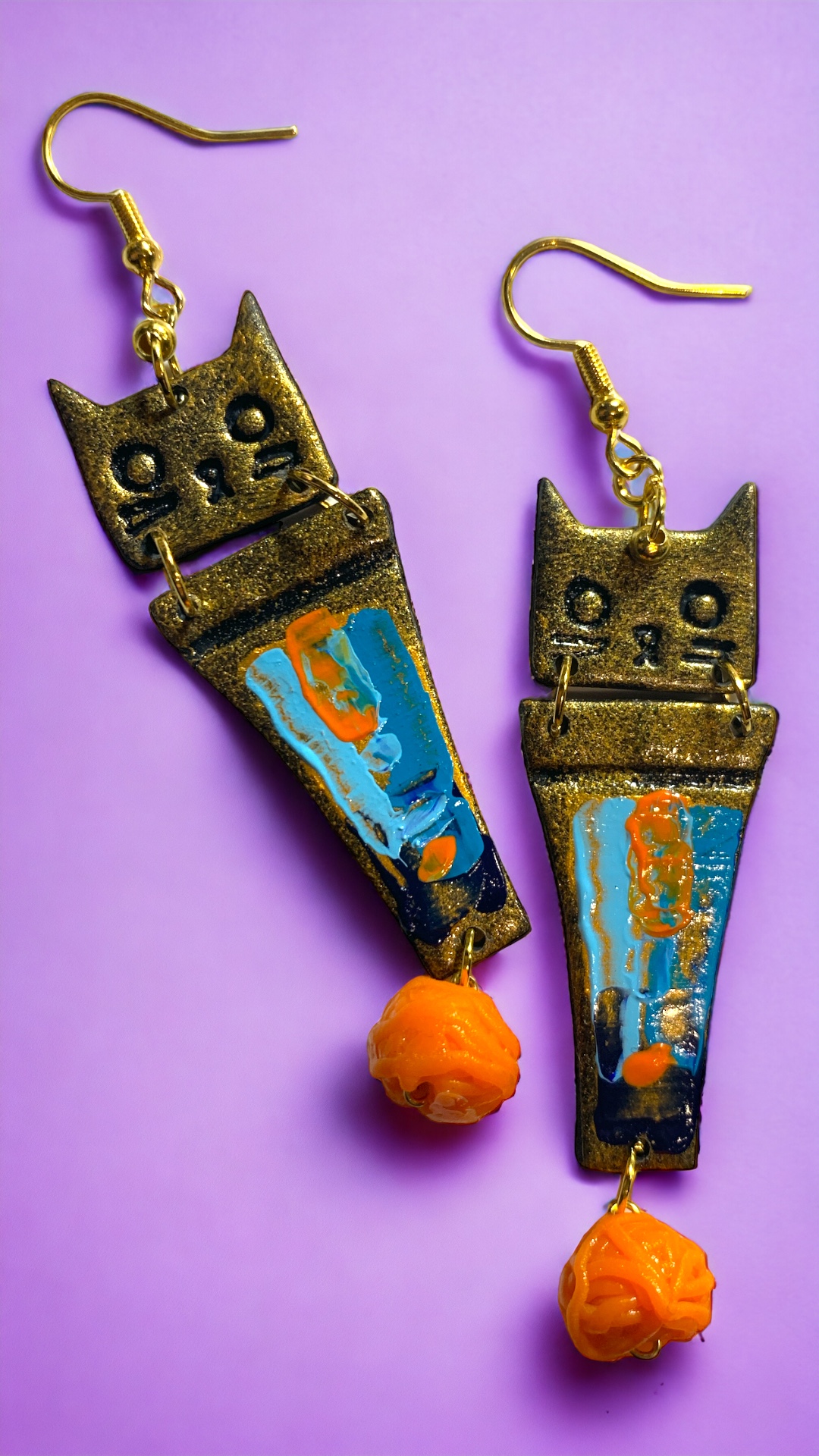 Cat Blue and Orange - Nafarncs és kék macska